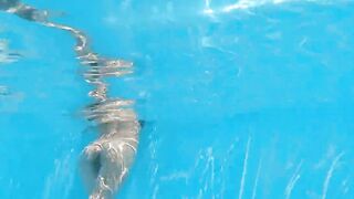 Bonnie babe tight slim dark haired pornstar swimming
