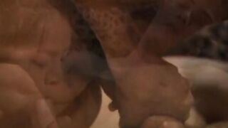 A young and eager thot inside a Beauty film with Dark Hair Cummed