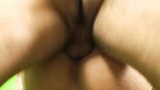 stepsister surprises her homosexual brother with long bump into the leggings the brother gets his butt