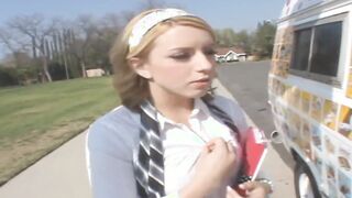 Lexi Belle teenage blonde gets banged! by the ice cream man