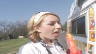 Lexi Belle teenage blonde gets banged! by the ice cream man