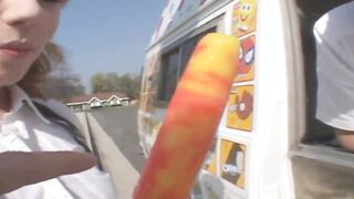 Lexi Belle teenage blonde gets banged! by the ice cream man