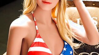 Incredible Sexy 140cm Sex Doll Older Blonde Mom Bae