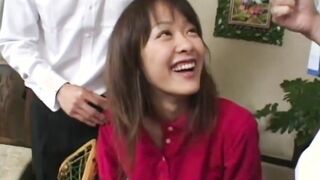 Japanese 18 Year Old Fellatio 2 Penis with white panty