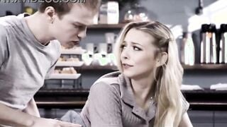 Co-workers screwed at the cafe together and loves it! - Alex Jett, Lily Larimar