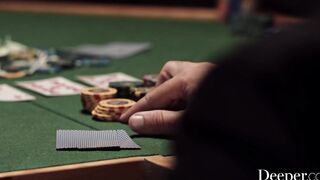 Deeper. Gambler bets his goddess wifey inside high stake game