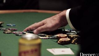 Deeper. Gambler bets his goddess wifey inside high stake game