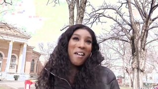 GERMAN SCOUT - BROWN AFRICAN BABE PLOWED TO EYE ROLLING ORGASM AT PICKUP CASTING