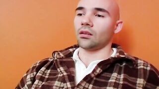 Blonde skank swallows bro's cum after getting plowed on the floor