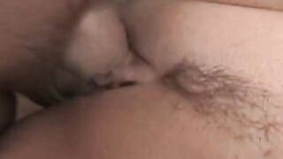 Filthy ginger smiles while she sits on hunk's rough penis