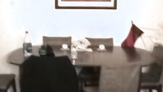 Filthy ginger smiles while she sits on hunk's rough penis