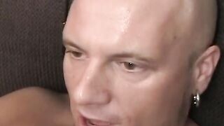 Filthy ginger smiles while she sits on hunk's rough penis