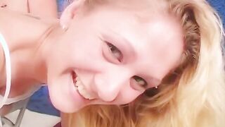 Adorable boy slaps his thot's booty and make her turned on having fun with the sex sex toys