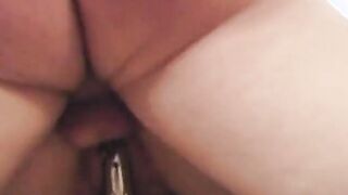 babe eastern sluts give fellatio and then leave the bro to cum on her stockings