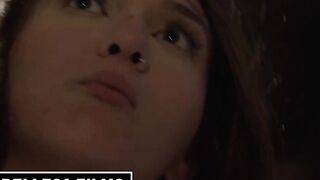 Nathan Shove His Penis Deep Into (Bella Rollands) Snatch And Jizz On