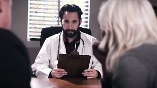 Doctor fucks big boobed mom to impregnate her