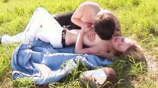blonde barely legal goddess eighteen years likes outdoors sex