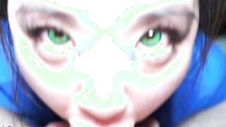 Green Eyes CHINESE NURSE deeply pov fellatio for her patient! Andy Savage