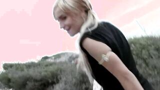 Fucking at the beach with the sublime young Spanish debutante Layla Ebony