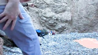 Fucking at the beach with the sublime young Spanish debutante Layla Ebony