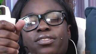 Delicious black beauty Harmony Raine Hitatchi sex toy masturbation orgasm