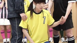 Sex on the girls soccer team inside Japan with mature guys, Fellatio, bushy cunt, Teens+18 yo, vibrator