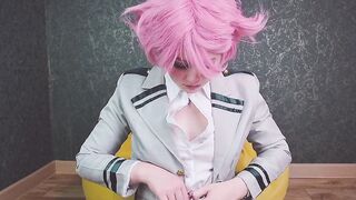 Erotic college girl Mina Ashido adores wedgie,spanking and toy rides after classes - Spooky Boogie