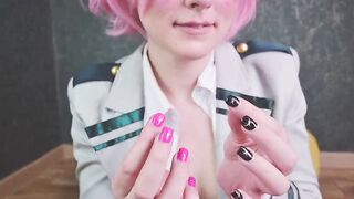 Erotic college girl Mina Ashido adores wedgie,spanking and toy rides after classes - Spooky Boogie
