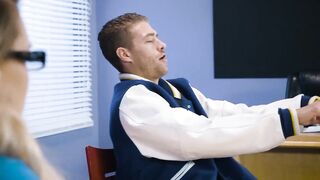 Long Breasts at School - Cum Credits tape starring Cali Carter and Xander Corvus