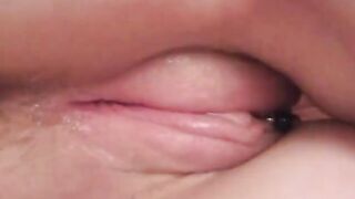 Young dark hair gets banged! doggy style while blowing a second stud's pole