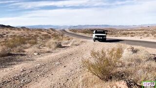 Fit lovers have Goddess Hottie into the Valley of Fire