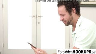 babe College school girl bangs her step-uncle