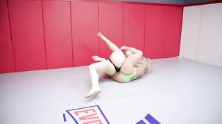 Naked lesbo wrestling with beautiful snatch eating Dee Williams vs Leya Falcon