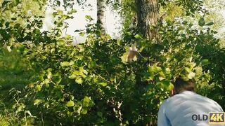 OLD4K. Nice miss isnï¿½t against fucking together with older male
