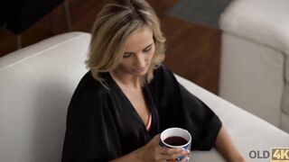 OLD4K Teenagers wakes up being into the mood for sex with her mature spouse