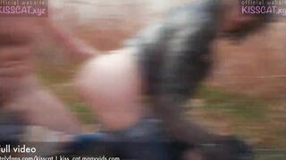 I'm Cold, Warm Me & Cum on Twat - Outdoors Agent PickUp Russian College Girl to Outside Real Plowed