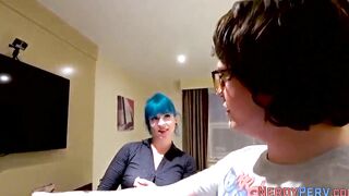 Yorkshire geeks watches huge big tit brit