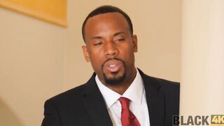 BLACK4K. Moms coworker shoves his bbc deep in her filthy daughter