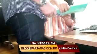My Boss started touching my Jugs and then hitching me up with his Dick - Julia do Spartanas