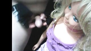 Fellatio by little Daphne doll with integrated AI artificial intelligence [read description]