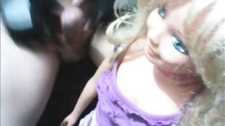 Fellatio by little Daphne doll with integrated AI artificial intelligence [read description]