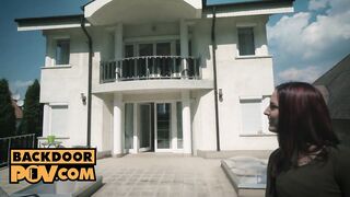 Horny red haired mom Lyen Parker gets assfucked into pov