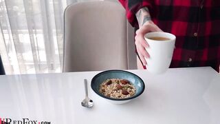 Hot Hot Sexual Head and Doggy Style Sex during Breakfast