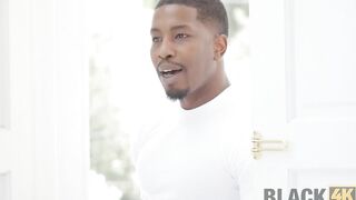 BLACK4K Curvy belle satisfies big african dick with mouth and twat