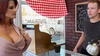 Mommy Get Melons - Dump my Melons into a Bath of Cum sex tape starring Joslyn James and Sonny Hicks