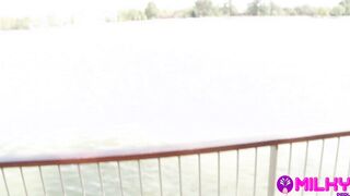 Pretty big boobed Uruguayan caught peeing inside a outside park - Katrina Moreno