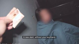 DEVIANTE - Homeless Dark Haired Confesses Before Deep Throat Oral Sex and Rough Hard Sex