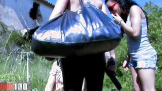 Angell Summers outdoors anal sex with the farmer
