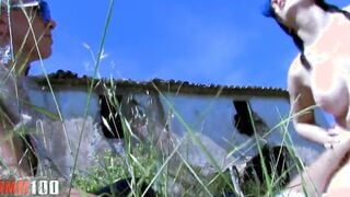 Angell Summers outdoors anal sex with the farmer