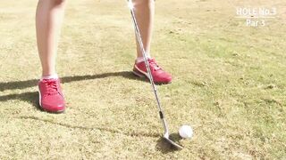 Golf MILF players, when they miss holes they have to nailed their opponents husbands. Real Japanese